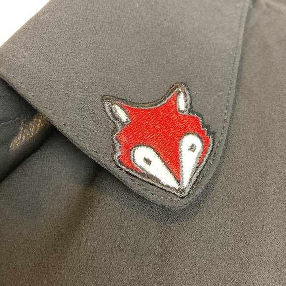 Modcloth/Royal Monk - Foxy As You Wanna Be Button-up Blouse XL Pin-up Goth Retro - Picture 7 of 16